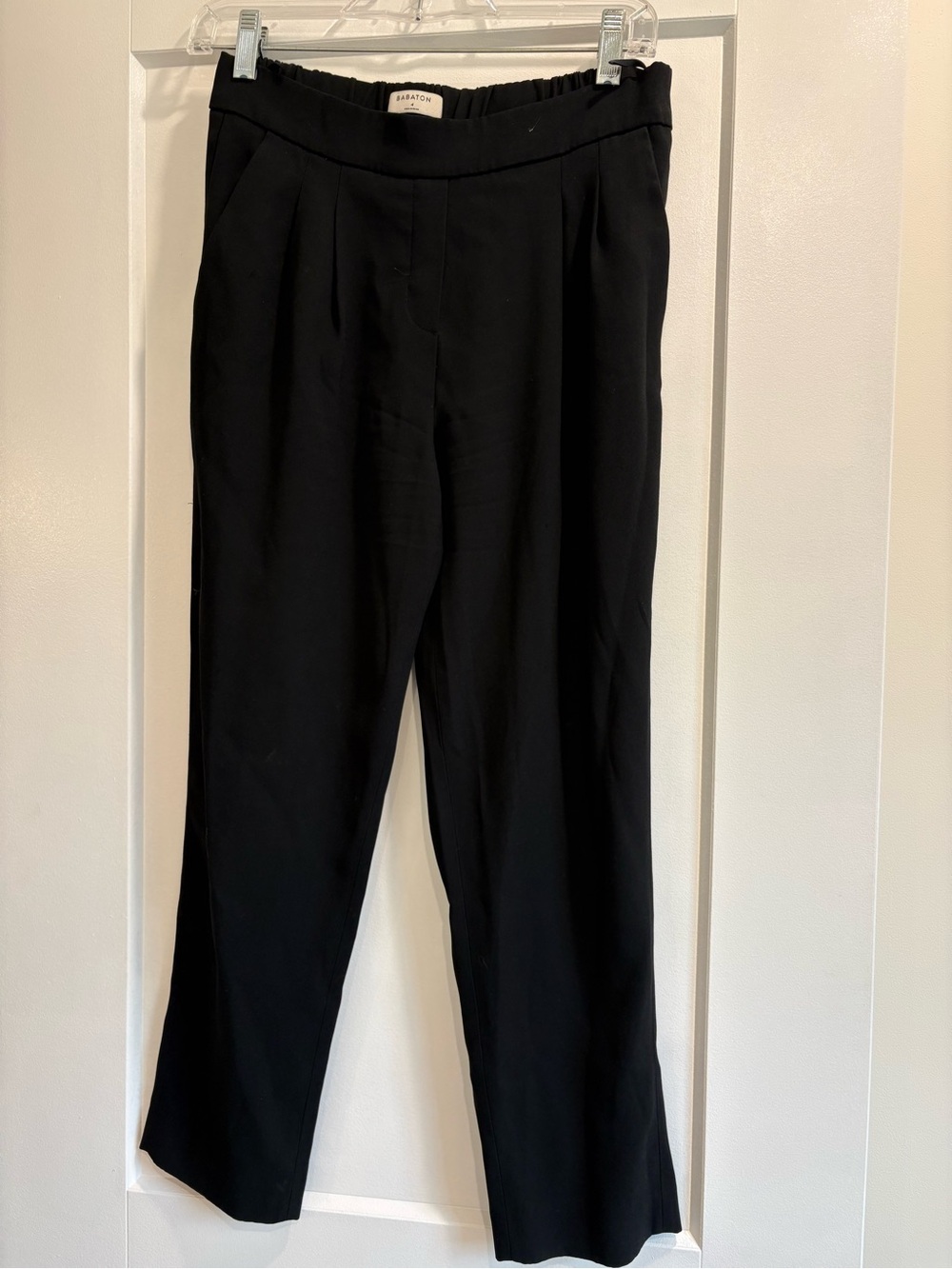 Babaton Black Tailored Pull-On Trousers